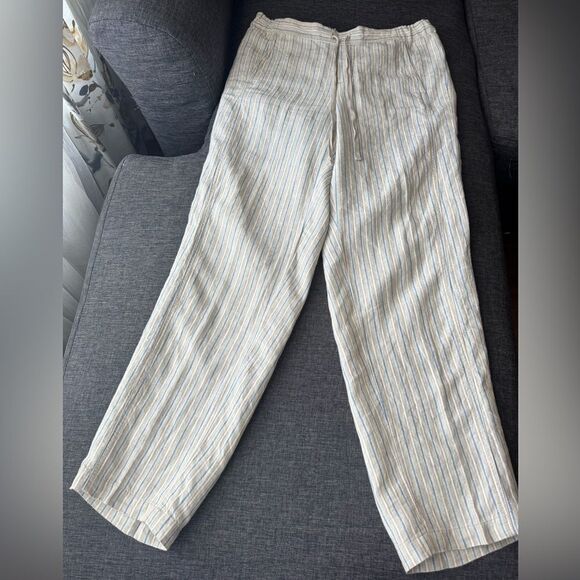 J. Jill 100% Linen Striped Pants – Size S - Picture 15 of 15